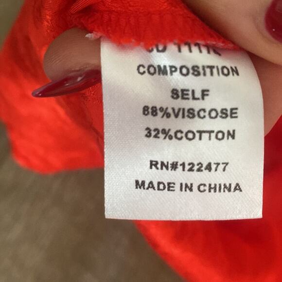 NWT Anthropologie Naplan Sea Road MIDI Red Dress Size M - Picture 8 of 10